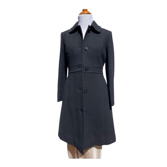J.Crew Lady Day Coat 8 Black Italian Double Cloth Wool Thinsulate Winter Jacket - Picture 10 of 16
